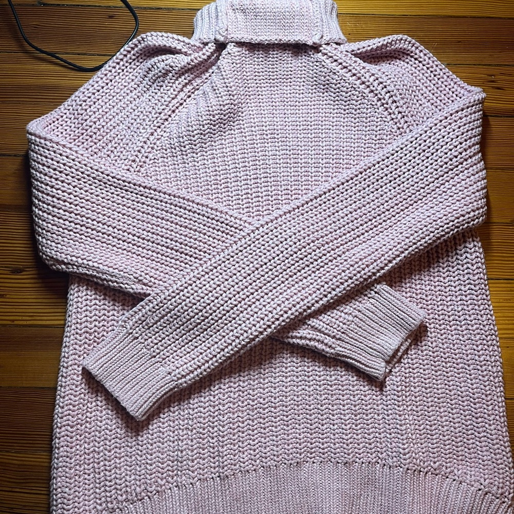 Light Pink Knitted Turtleneck